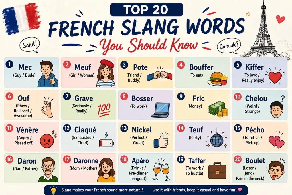 Top 20 French Slang